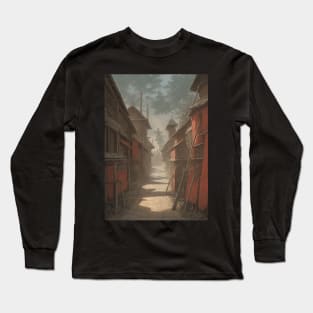 Empty Alley in Baldur's Gate - DND Scene Long Sleeve T-Shirt